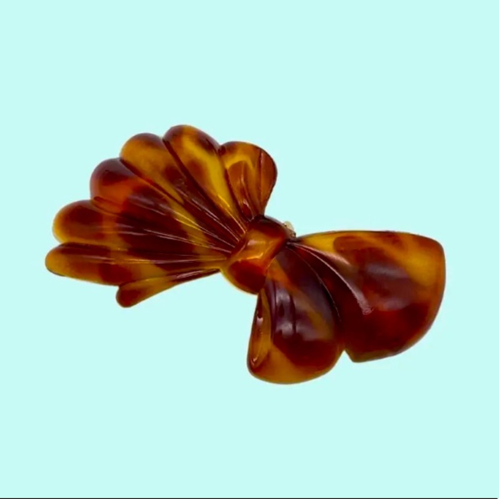 Made in France VTG Barrette French Tortoise Hair Clip